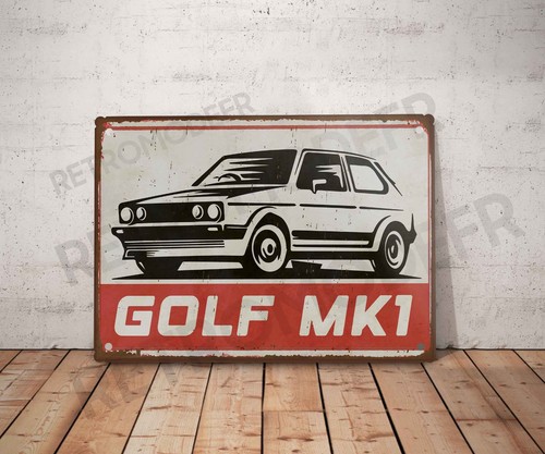 Plaque métal vintage - , golf