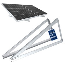 NuaSol Support pour panneau solaire jusqu'à 105cm Toit plat PV Réglable de0 à 90