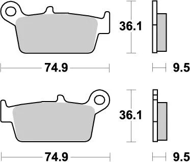 Plaquettes frein nitro - de,