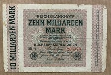 BILLET DE BANQUE - ALLEMAGNE - ZEHN MILLIARDEN MARK - 1923