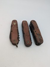 Lot de 3 Anciens Couteaux Suisse, Multifonction, Swiss Army ? Militaire ? Canif