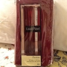 Preston RED CURTAIN PANELS