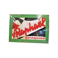 Ancienne Plaque Emaillée St RAPHAËL QUINQUINA 