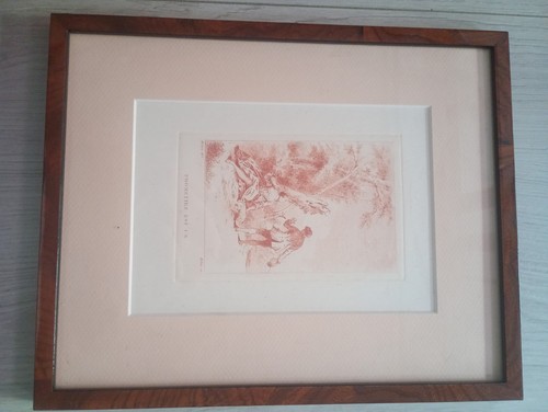 Ancienne gravure sanguine