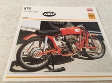 Fiche moto collection atlas motorcycle Kreidler 125 double arbre 1957