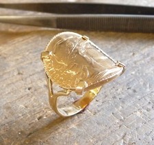 Bague pièce or 9 carats