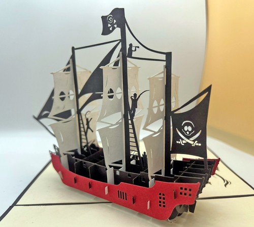 Carte pop bateau - up,