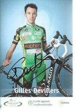 CYCLISME- CP  Autographe  de   DEVILLERS  GILLES   team   LANDBOUWKREDIER