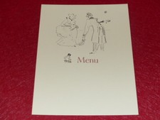 MENU / ILLUSTRATION TOULOUSE LAUTREC Joli Reprint années 60 18x 24 (14)
