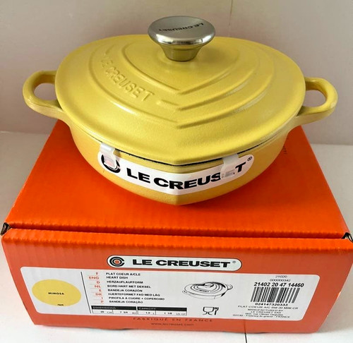 Plat coeur creuset - le,