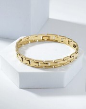 Bracelet À Chaine Doré Or