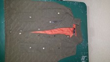 Olive Green Orange Quilted Hunting Shooting Vest Large