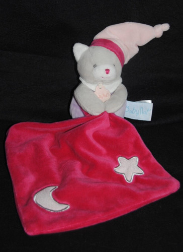 Doudou chat mouchoir - 🐹, rose