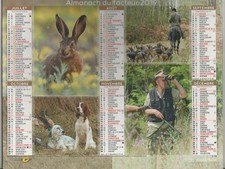 2019 - CALENDRIER DES POSTES - ALMANACH MEUSE 55 - CHASSE- CHASSEUR - Vintage