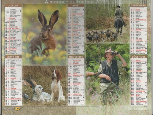 2019 calendrier des postes - -,
