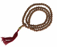 Mala Collier  Bouddhiste 108 perles en Bois Santal tibétain odorant 8 mm # 1056