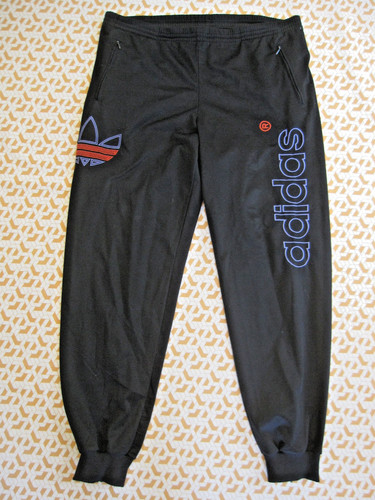 Pantalon adidas vintage noir - vintage,