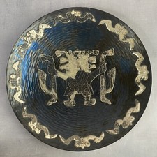 Assiette décorative inca