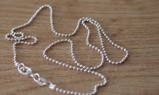 Chaîne de cou en argent - Longueur : 47 cm   ....     (Ref. 110)