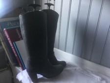 bottes cuir gris souple . t 37 .( AZ/GO/V) D