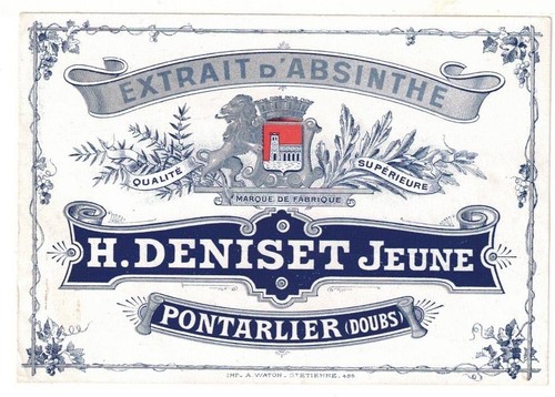 Ancienne étiquette absinthe - ancienne,