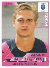 189 JULES PLISSON # STADE FRANCAIS TOP 14 STICKER PANINI RUGBY 2016