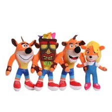Peluche Crash bandicoot  lot de 4 doudous collection jeux vidéo jouet poupées