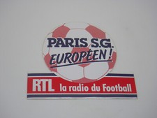 PSG Européen - Sticker Autocollant Vintage