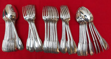 BOULENGER Couverts LOT de  12,  métal argenté Fourchettes, Cuillères Vendu par 6
