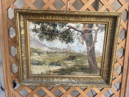 Tableau ancien paysage - , de