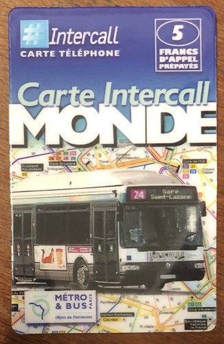 Intercall carte ratp bus - carte,