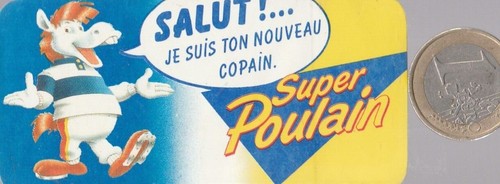 Autocollant chocolat poulain - autocollant.,