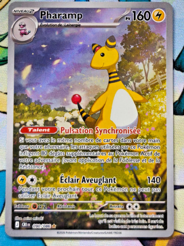 Carte pokémon pharamp - carte,