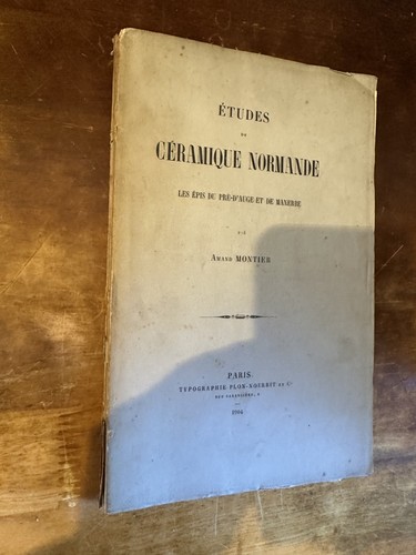 Montier étude céramique - montier,, de