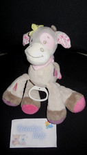 doudou peluche musical vache