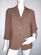 LEGERE VESTE FEMME CAPPUCCINO MANCHES 3/4 MARQUE MAYERLINE TAILLE 40 FR/ BE