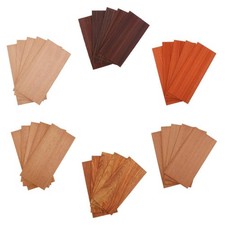 5 Pièces Bois Guitare Plaque de Tête Placage Bricolage Accessoires