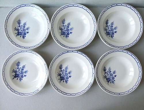 Assiettes creuses décor - 6, creuses,