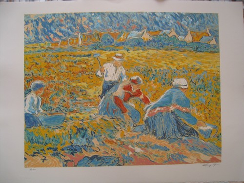Hervé avner lithographie - hervé,
