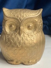 Chouette Minerve tirelire en bronze massif vintage excellente finition 