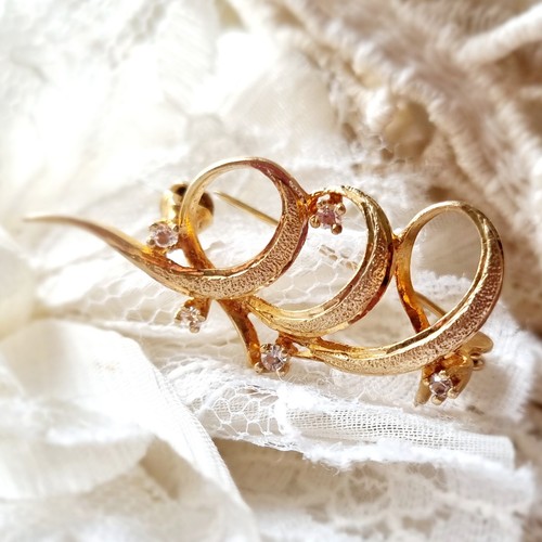 Broche vintage plaqué - vintage,