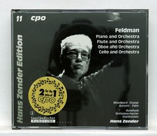 ZENDER STAEGE PALM - FELDMAN piano, flute, cello, oboe & orchestra CPO 2xCDs NM