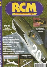 RCM N°179 PLAN : L 213 A PLANEUR DE VOLTIGE / FW 190 2M D'ENVERGURE /MICRO RADIO