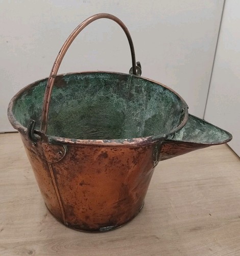 Seau chaudron ancien cuivre - ancien,