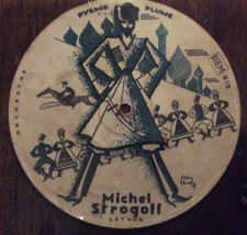 RARE Disque 78 tours  Carton.  "PYGMO PLUME" 2 Faces 2 titres voir photos. 