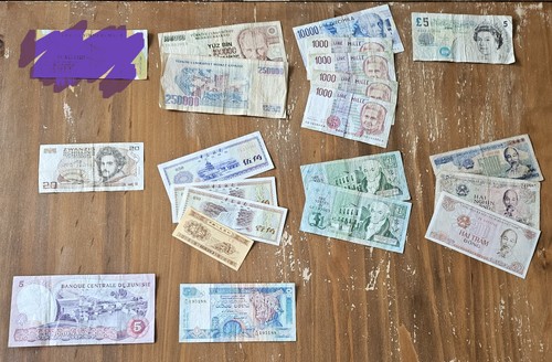 Lot billets monde - lot,