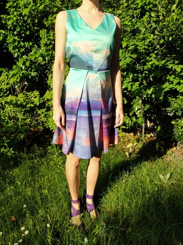 Sublime robe yumi paysage - robe, "paysage"