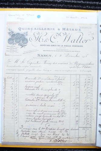 Ancienne factures vieux - factures,