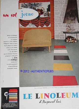 Publicite 1957 lino - 1957,