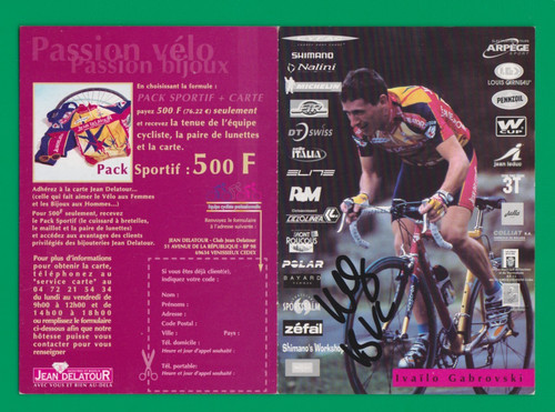 Cyclisme carte cycliste ivailo - carte,
